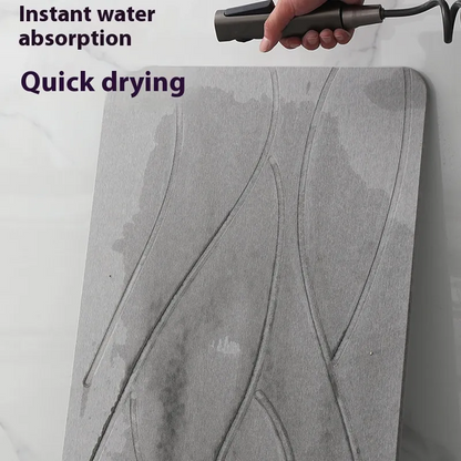 The Stone Bath Mat - Quick Drying Diatomaceous Earth Shower Mat