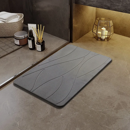 The Stone Bath Mat - Quick Drying Diatomaceous Earth Shower Mat